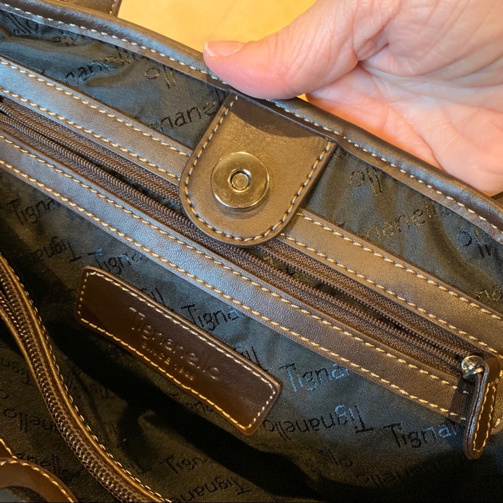 Tignanello Mustard Leather Purse - Picture 8 of 10